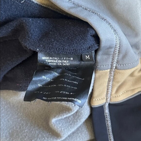Vintage Prada athletic contrast panel scuba knit fleece fitted zip up jacket - Picture 15 of 16